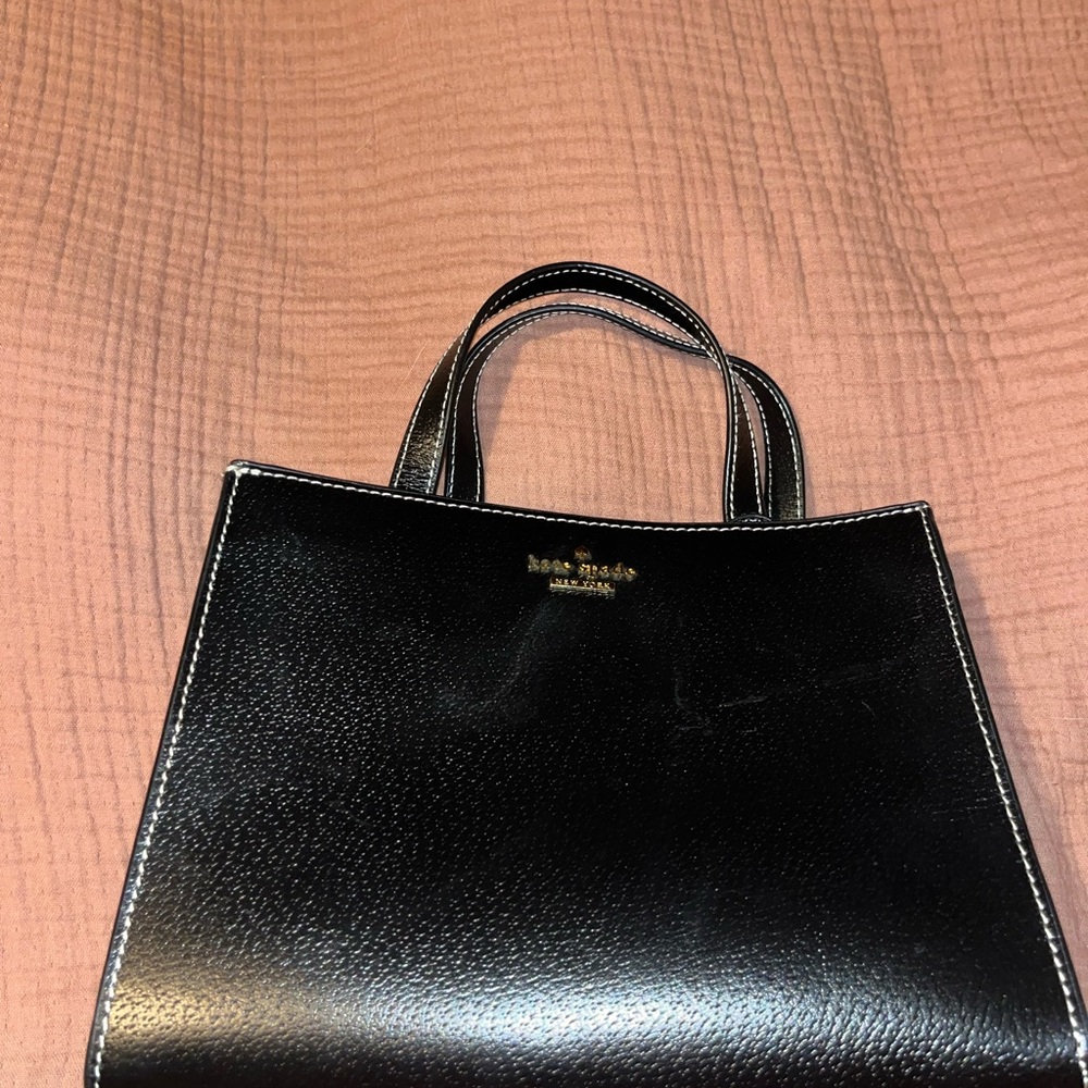 Kate Spade Black Textured Tote